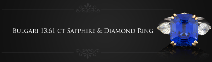 Bulgari 13-61 ct Sapphire & Diamond Ring