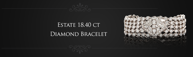 Estate 18-40 ct Diamond Bracelet